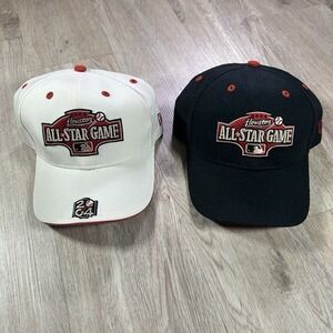 VTG New Era 2004 MLB All Star Strapback Hats NWT MLB Baseball Astros Lot 2 Caps